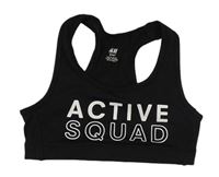 Černá sportovní lambáda s nápisem H&M