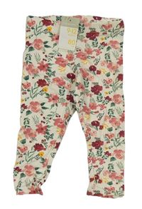 Krémové květované legíny Primark