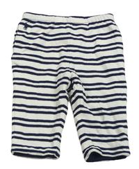 Bielo-tmavomodré pruhované podšité tepláky Ralph Lauren