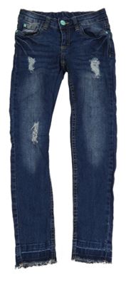 Modré skinny rifle s prošoupáním Y.F.K.