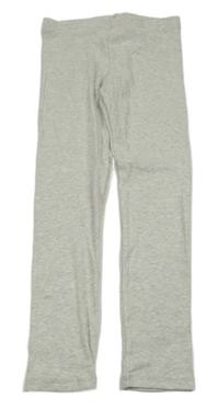 Svetlosivé melírované rebrované legíny F&F