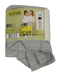 Nové - Šedé melírované legíny Pocopiano