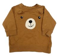 Hnedá mikina s medvěďom H&M