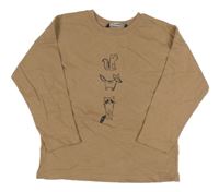 Hnedé tričko so zvířaty George