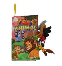 Barevná senzorická knížka se zvířaty