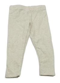 Béžové melírované teplákové legíny Lily & Dan