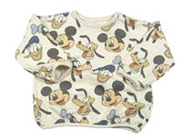 Béžová mikina s Mickeym a přáteli George