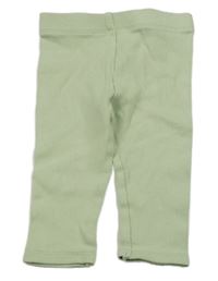 Zelenkavé žebrované legíny Orchestra