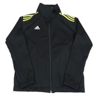 Čierna športová prepínaci mikina s logom Adidas
