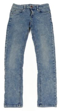 Modré teplákové skinny rifle C&A