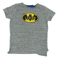 Sivo-čierne melírované tričko s Batmanem