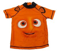 Oranžovo-černé UV tričko - Nemo Disney