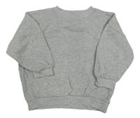 Sivá ľahká rebrovaná mikina George