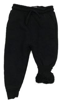 Čierne zateplené tepláky F&F