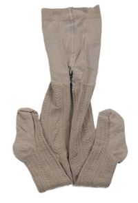 Hnědé vzorované punčocháče St. Bernard