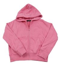 Růžová propínací mikina s kapucí C&A
