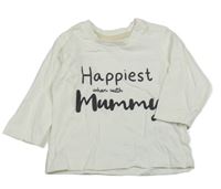 Biele tričko s nápisom Matalan