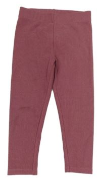 Staroružové zamatové legíny Nutmeg