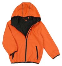Neonově oranžová softshellová bunda s kapucí Kiki&Koko