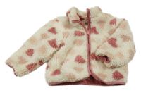 Smetanovo-růžová huňatá podšitá mikina orchestra