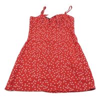 Nové - červené ľahké kvetované šaty New Look