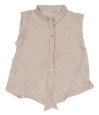 Svetloružová pruhovaná blúzka Name it