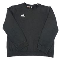 Antracitová mikina s logem Adidas