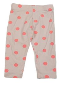 Svetloružové bodkovaná é legíny M&S