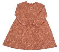 Staroružové vzorované kvetované šaty H&M