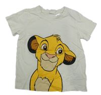Bílé tričko s Lvím králem H&M