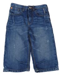 Tmavomodré rifľové kraťasy Denim Co.