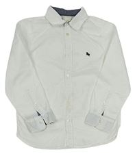 Biela košeľa s výšivkou H&M