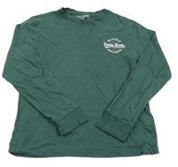 Zelené tričko s nápisom