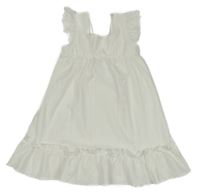 Biele perforované šaty