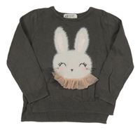 Sivý sveter s králikom H&M