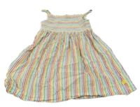 Bielo-farebné pruhované šaty