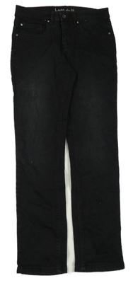 Čierne slim fit rifle