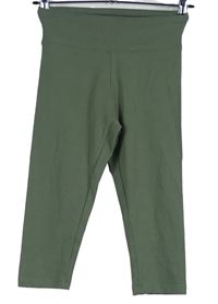 Dámske khaki capri legíny Primark