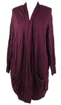 Dámský vínový svetrový cardigán Atmosphere 