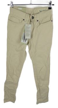 Nové - Pánské béžové skinny rifle Denim vel. 26/30