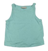 Modrý rebrovaný crop top Matalan