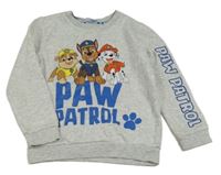 Svetlosivá melírovaná mikina s Paw Patrol Nickelodeon