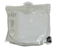 Nové- 10x bílý froté bryndák George