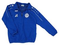 Zafírová šušťáková športová bunda s potlačou jako-o