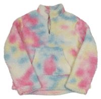 Farebná chlpatá mikina Shein