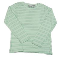 Mintové pruhované tričko