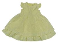 Bílo-žluté květinové šaty Primark