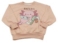 Svetloružová mikina s obrázkom