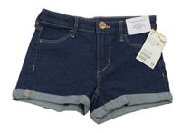 Nové - tmavomodré riflové kraťasy H&M