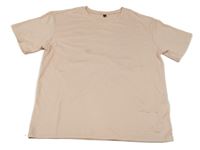 Ružové oversize tričko s nápisom a sluncem